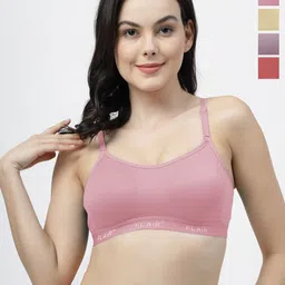 SHYAM SONS FLAIR Brezza Pack Of 4 Women Full Coverage Seamless Sports Bra-picture-41