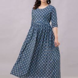 Moda Rapido Floral Print Fit & Flare Maxi Dress-image-90