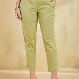 Fabindia Women Slim Fit Cigarette Trouser-picture-37