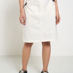 People Women Mid-Rise Knee-Length A-Line Back Slit Skirts-picture-58