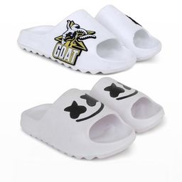 Pampy Angel Men White Flip Flops-image-54