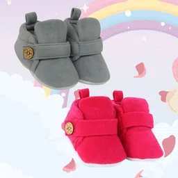NESKA MODA Unisex Kids Cotton Booties-image-31