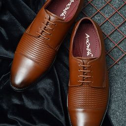 ARAMISH Men Leather Formal Oxfords-image-90