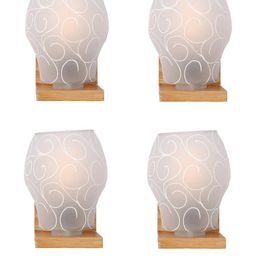 Somil Premium Designer Glass Wall / Night Lamp Elegant & Stylish Dcor Accent for Modern Interiors, color- White, Size:- 22.5 X 25 X 27.5 CM-image-90