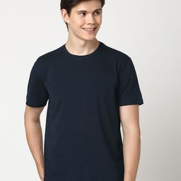 Stitch Hub Men Solid Round Neck Cotton T-shirt-image-79