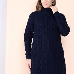 CLAPTON Self Designed Wool High Neck Pull Over Sweater-picture-23