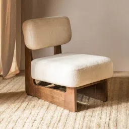 orange tree Kino Solid Wood Lounge Chair In White Colour-picture-29