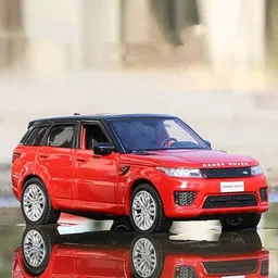 COELON Kids Red Range Rover Light Sound Pull Back Car Vehicles-48