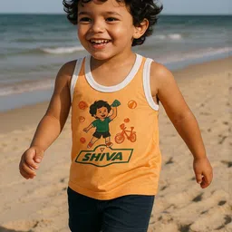 Cortica Pack of 6 Kids Printed Cotton Vest-image-114