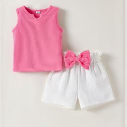 hopscotch 2-Pc Bow-Accent Short Set-picture-11