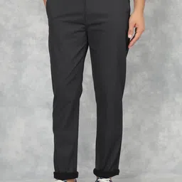 Crimsoune Club Men Solid Smart Slim Fit Casual Trousers-picture-17