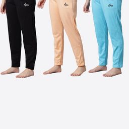FIT N FAME Women Pack of 3 Mid-Rise Cotton Pyjamas-image-66
