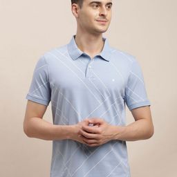 Turtle Men Striped Polo Collar Cotton Slim Fit T-shirt-picture-40