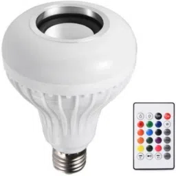 PB Softtech Led Bulb with Bluetooth Speaker Music Light Bulb B22 LED White + RGB Light Ball Bulb Colorful Lamp with Remote Control for Home, Bedroom, Living Room, Party Decoration Smart Bulb Smart Bulb image 4