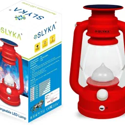 LED Lantern With 1st Step Night Lamp Solar Rechargeable Lantern Red, White Plastic Table Lantern-15