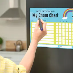 inkdotpot Magnetic Whiteboard Let's Get It Done My Chore Chart for Refrigerator-LQ image 3