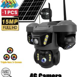 Bzrqx 1080P Full HD Motion Detection 4G SIM Solar Panel PTZ Camera Two-Way Audio Security Camera-image-87