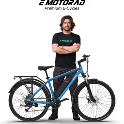 T-Rex Pro MTB|Handlebar with Integrated Display, Light and Indicators|Ocean Blue 27.5 inches 7 Gear Lithium-ion (Li-ion) Electric Cycle-2