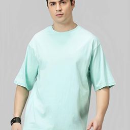 THE HOLLANDER Cotton Drop-Shoulder Sleeves Oversized Fit T-shirt-image-34