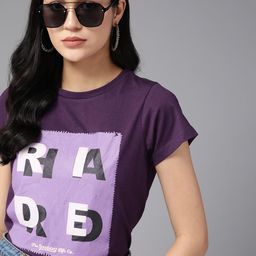 Roadster Purple Printed Top-image-12