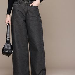 The Roadster Life Co. Women Palazzo Fit High-Rise Light Fade Jeans-image-46
