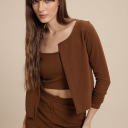 The Roadster Lifestyle Co. Top & Trousers With Shrug-image-59