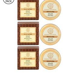 Khadi Natural Set of 3 Chocolate Herbal Lip Balm With Beeeswax & Honey-4