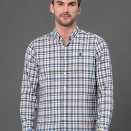 Red Tape Men Button Down Checked Casual Shirt-image-72