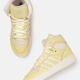 ADIDAS Originals Women Striped Nubuck High-Top Rivalry High Shoes-picture-27