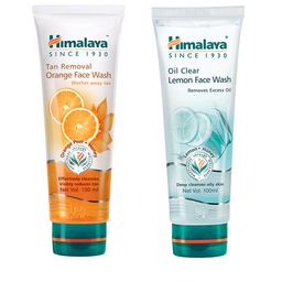 Himalaya Set Of 2 Face Wash - Oil Clear Lemon & Tan Removal Orange - 100ml Each-21