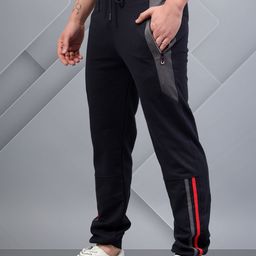 AKTIO Men Side Striped Cotton Joggers-image-87