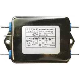 Epcos B84113H Series Chassis Mount EMC Filter 6 Amp Current Rating 1 Phase 250 V AC/DC 52 mm Length, B84113H0000B060-22