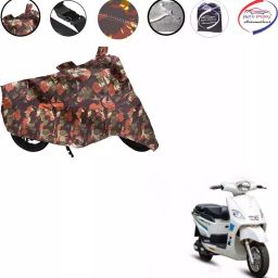 Auto Pearl Polyester Waterproof Two Wheeler Cover for Hero Electric NYX,(Jungle Print)-image-29