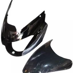 ULTRA Headlight Visor for Pulsar 150 Black & Grey UF230A-35