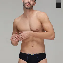 AMUL COMFY Pack Of 3 Cotton Basic Briefs AC-CBRIIE-SG-NY-BK-XL-3PC-image-52