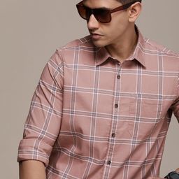 WROGN Slim Fit Checked Casual Shirt-image-54