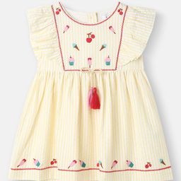 Nauti Nati Girls Cotton Embroidered Woven Frock-picture-43