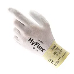 Ansell HyFlex 11-600 Cut Resistant Gloves Knitwrist Cuff Polyurethane White Size 10 (Pack of 144 Pair)-image-39