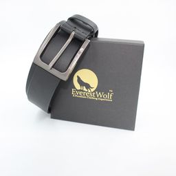 Everestwolf Men Textured Leather Formal Belt-image-58