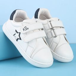Babyoye Slip On Casual Shoes with Velcro Closure - White-image-101