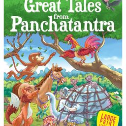 Story Book: Great Tales from Panchatantra - Large Print Story book - Panchatantra story book for kids English, Paperback-12
