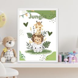 Outfit collections Jungle Theme Art Kids Painting For Wall Décor-image-88