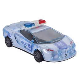 NEGOCIO Powered Police Car with Lights, Music and Siren Sound Car Toy for Kids - Pull Back Universal Policeman Car Model for Boy and Girl Toy Gift- PACK OF 1- COLOR MAY VARY-61