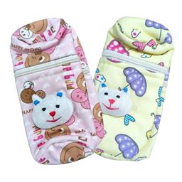 Chinmay Kids Soft Baby Feeding Bottle Cover | Zip Closure 240ml | Nursery Print (Pack of 2)-image-29