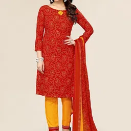 Moda Rapido Bandhani Printed Unstitched Dress Material-image-14