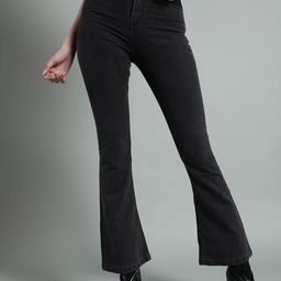 BAESD Women Bootcut High-Rise Low Distress Stretchable Jeans-image-50
