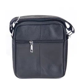 Calvadoss Textured Leather Structured Sling Bag image 4