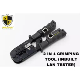 Shield Plus 2 In 1 Crimping Tool With Inbuilt Lan Tester 228.6 mm(9 Inch) image 3