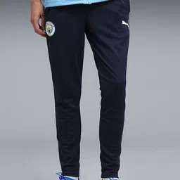 Puma Manchester City Men Brand Logo Printed Slim Fit Training Pants-picture-19