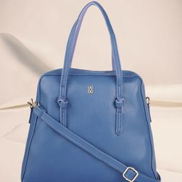 Baggit Blue Solid Handheld Bag-30